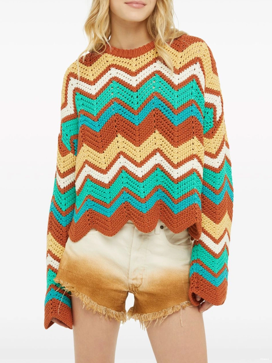 Affordable jumper Kaleidoscopic chevron Alanui knit Women 0726